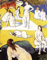 Emile Bernard Bathers with Red Cow